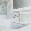 imageMoen Karis Chrome OneHandle Single Hole Bathroom Sink Faucet with Optional Deckplate 84346Brushed Nickel