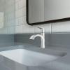 imageMoen Karis Chrome OneHandle Single Hole Bathroom Sink Faucet with Optional Deckplate 84346Chrome