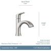 imageMoen Karis Chrome OneHandle Single Hole Bathroom Sink Faucet with Optional Deckplate 84346Matte Black