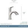 imageMoen Karis Chrome OneHandle Single Hole Bathroom Sink Faucet with Optional Deckplate 84346Matte Black