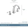imageMoen Kingsley Chrome Traditional TwoHandle Widespread HighArc Bathroom Faucet with Drain Assembly Valve Required T6125