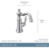 imageMoen Polished Nickel Weymouth OneHandle Single Hole Traditional Bathroom Sink Faucet with Drain Assembly S42107NLBrushed Gold