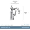 imageMoen Polished Nickel Weymouth OneHandle Single Hole Traditional Bathroom Sink Faucet with Drain Assembly S42107NLBrushed Nickel