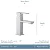 imageMoen Revyl Matte Black OneHandle Single Hole Modern Bathroom Sink Faucet with Optional Deckplate and Spring Loaded Drain Assembly 84771BLBronzed Gold