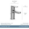 imageMoen Rizon Chrome OneHandle Modern Bathroom Faucet with Drain Assembly 6900Chrome