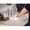 imageMoen Ronan Matte Black TwoHandle 4 in Centerset Modern Bathroom Faucet with PushDown Drain 84022BLBrushed Nickel