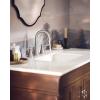 imageMoen Ronan Matte Black TwoHandle 4 in Centerset Modern Bathroom Faucet with PushDown Drain 84022BLBrushed Nickel