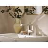 imageMoen S6981EWNL Flara Motionsense Wave Touchless Single Handle Bathroom Sink Faucet Polished Nickel