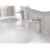 imageMoen S8000 Via OneHandle Modern Bathroom Faucet Matte Black and ChromeChrome