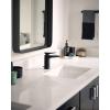 imageMoen S8000 Via OneHandle Modern Bathroom Faucet Matte Black and ChromeMatte BlackChrome