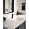 imageMoen S8000 Via OneHandle Modern Bathroom Faucet Matte Black and ChromeMatte BlackChrome