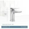 imageMoen S8000 Via OneHandle Modern Bathroom Faucet Matte Black and ChromeMatte BlackChrome