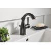imageMoen Sarona Mediterranean Bronze OneHandle Single Hole Rustic Farmhouse Bathroom Faucet with Optional Deckplate Traditional Bathroom Sink Faucet and Drain Assembly 84144BRBMediterranean Bronze