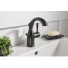 imageMoen Sarona Mediterranean Bronze OneHandle Single Hole Rustic Farmhouse Bathroom Faucet with Optional Deckplate Traditional Bathroom Sink Faucet and Drain Assembly 84144BRBMediterranean Bronze