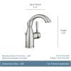 imageMoen Sarona Mediterranean Bronze OneHandle Single Hole Rustic Farmhouse Bathroom Faucet with Optional Deckplate Traditional Bathroom Sink Faucet and Drain Assembly 84144BRBMediterranean Bronze