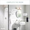 imageMoen Sarona Mediterranean Bronze OneHandle Single Hole Rustic Farmhouse Bathroom Faucet with Optional Deckplate Traditional Bathroom Sink Faucet and Drain Assembly 84144BRBSpot Resist Brushed Nickel