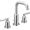 imageMoen T6142BL Gibson Two Handle 8Inch Widespread High Arc Modern Bathroom Sink Faucet Valve Required Trim Only Matte BlackChrome