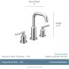 imageMoen T6142BL Gibson Two Handle 8Inch Widespread High Arc Modern Bathroom Sink Faucet Valve Required Trim Only Matte BlackMatte Black