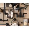 imageMoen T6142BL Gibson Two Handle 8Inch Widespread High Arc Modern Bathroom Sink Faucet Valve Required Trim Only Matte BlackMatte Black
