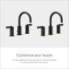 imageMoen T6222BL CIA Collection 8 in Widespread 2Handle HighArc Bathroom Faucet Trim Kit Valve Required Matte BlackMatte Black