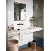imageMoen T6906BL Voss Matte Black TwoHandle Wall Mount Bathroom Faucet Trim Kit Valve Required