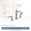 imageMoen TS42108BL Weymouth TwoHandle Lever Handle Bathroom Faucet Trim Kit Valve Required Matte BlackChrome