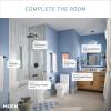imageMoen TS43002 Arris TwoHandle Modern 8 in Widespread Bathroom Faucet Trim Kit Valve Required ChromeMatte Black