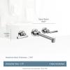 imageMoen TS43003 Arris TwoHandle Wall Mount Bathroom Faucet Trim Valve Required ChromeChrome