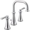 imageMoen TS44103 Colinet Traditional TwoHandle Widespread HighArc Bathroom Faucet with Cross Handles Valve Required ChromeChrome