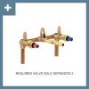 imageMoen TS44105BL Colinet Traditional Cross Handle Wall Mount Bathroom Faucet Trim Valve Required Matte BlackMatte Black