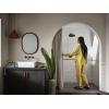 imageMoen TS44105BL Colinet Traditional Cross Handle Wall Mount Bathroom Faucet Trim Valve Required Matte BlackMatte Black