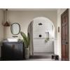imageMoen TS44105BL Colinet Traditional Cross Handle Wall Mount Bathroom Faucet Trim Valve Required Matte BlackMatte Black