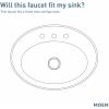 imageMoen TV6173BL Glyde TwoHandle High Arc Widespread Bathroom Sink Faucet for 3Hole Setups with Valve Included Matte BlackBrushed Nickel