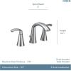 imageMoen TV6173BL Glyde TwoHandle High Arc Widespread Bathroom Sink Faucet for 3Hole Setups with Valve Included Matte BlackBrushed Nickel