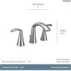 imageMoen TV6173BL Glyde TwoHandle High Arc Widespread Bathroom Sink Faucet for 3Hole Setups with Valve Included Matte BlackChrome