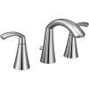 imageMoen TV6173BL Glyde TwoHandle High Arc Widespread Bathroom Sink Faucet for 3Hole Setups with Valve Included Matte BlackChrome