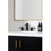 imageMoen Two Handle Widespread Contemporary Modern Matte Black Bathroom Sink Faucet with Drain Kit Perfect for Countertop and Wide Spread Bath Setup T6193BLBrushed Gold