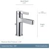 imageMoen Vichy Chrome OneHandle Single Hole Modern Bathroom Faucet 6710