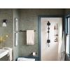 imageMoen Voss Matte Black 1Light DualMount Bath Bathroom Vanity Light Fixture with Frosted Glass YB5161BL