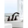 imageMoen Voss Matte Black TwoHandle Widespread Bathroom Faucet Trim Kit Valve Required T6905BL