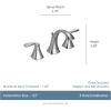 imageMoen Voss Matte Black TwoHandle Widespread Bathroom Faucet Trim Kit Valve Required T6905BL