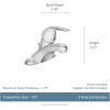 imageMoen WS84503 OneHandle Low Arc Bathroom Faucet ChromeChrome