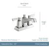 imageMoen WS84922 Conway TwoHandle Centerset Bathroom Faucet with Drain Assembly ChromeChrome