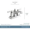 imageMoen WS84922 Conway TwoHandle Centerset Bathroom Faucet with Drain Assembly ChromeChrome