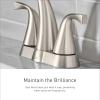 imageMoen WS84922 Conway TwoHandle Centerset Bathroom Faucet with Drain Assembly ChromeSpot Resist Brushed Nickel