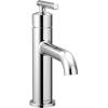 imageMoen 6145BL Gibson One Handle Single Hole Modern Bathroom Sink Faucet with Optional Deckplate Matte BlackChrome