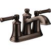 imageMoen 6802ORB Dartmoor Two Handle Low Arc Bathroom Faucet Oil Rubbed Bronze