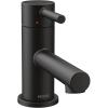 imageMoen Align Chrome OneHandle Single Hole Low Profile Modern Bathroom Faucet with Drain Assembly 6191Matte Black