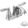 imageMoen Brantford Chrome TwoHandle LowArc Traditional Centerset Bathroom Faucet with Drain Assembly 6610Faucet