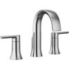 imageMoen Doux Chrome TwoHandle 8Inch Widespread Lever Handle Bathroom Faucet Trim Kit Valve Required TS6925Chrome